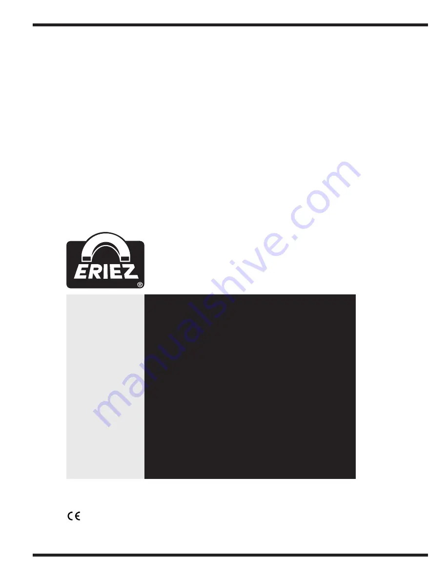 Eriez N12-G Series Installation, Operation And Maintenance Instructions Download Page 1