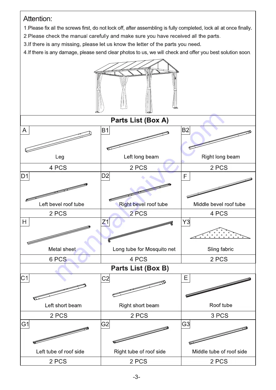 Erommy XWG-092 Instruction Manual Download Page 3