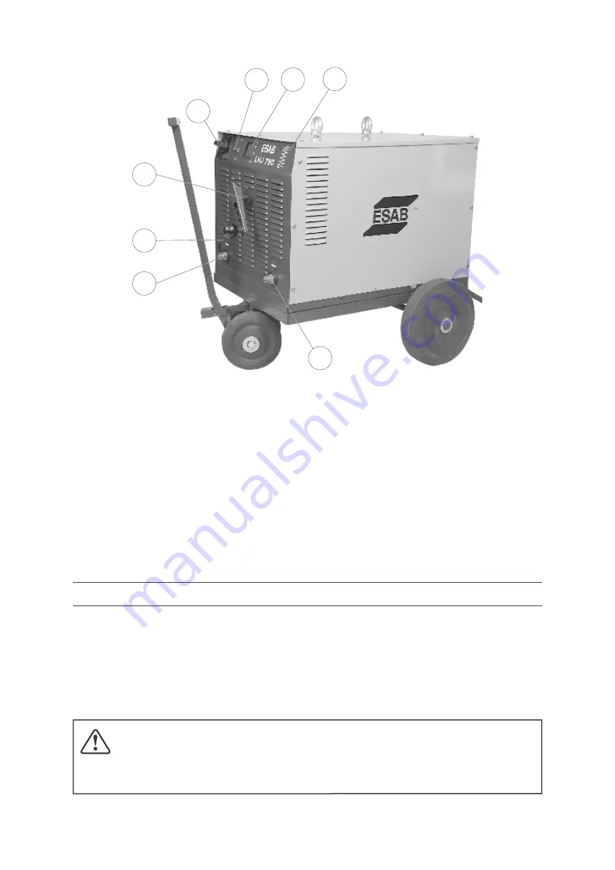 ESAB 0401264 User Manual And Spare Parts Download Page 11