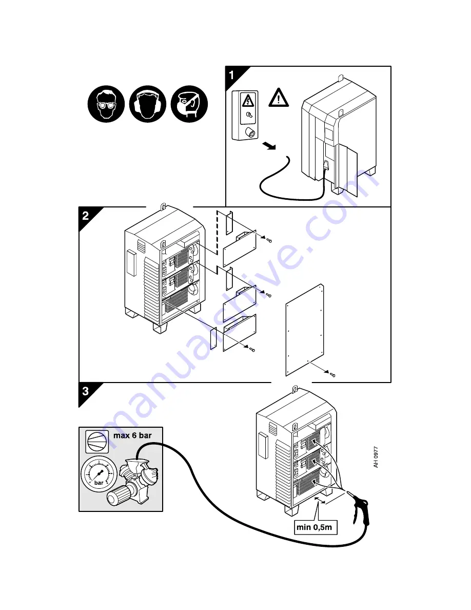 ESAB Aristo 1000 AC/DC SAW Instruction Manual Download Page 21