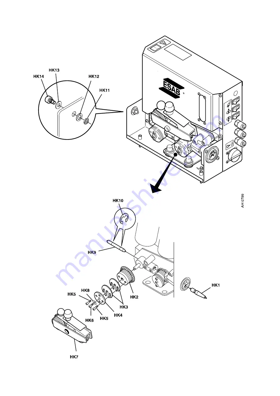 ESAB Aristo FeedControl Instruction Manual Download Page 21