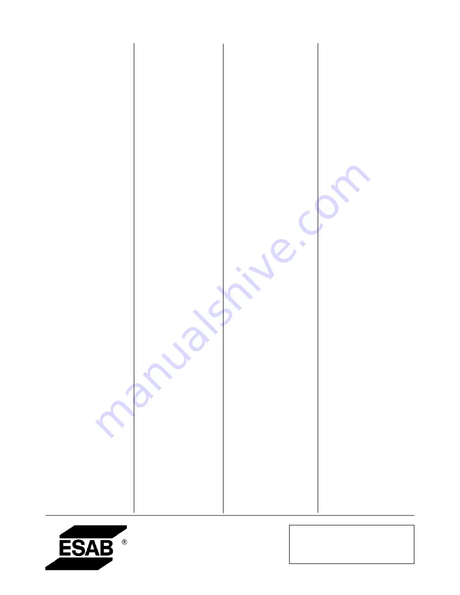 ESAB Buddy Feed 402 Instruction Manual Download Page 14