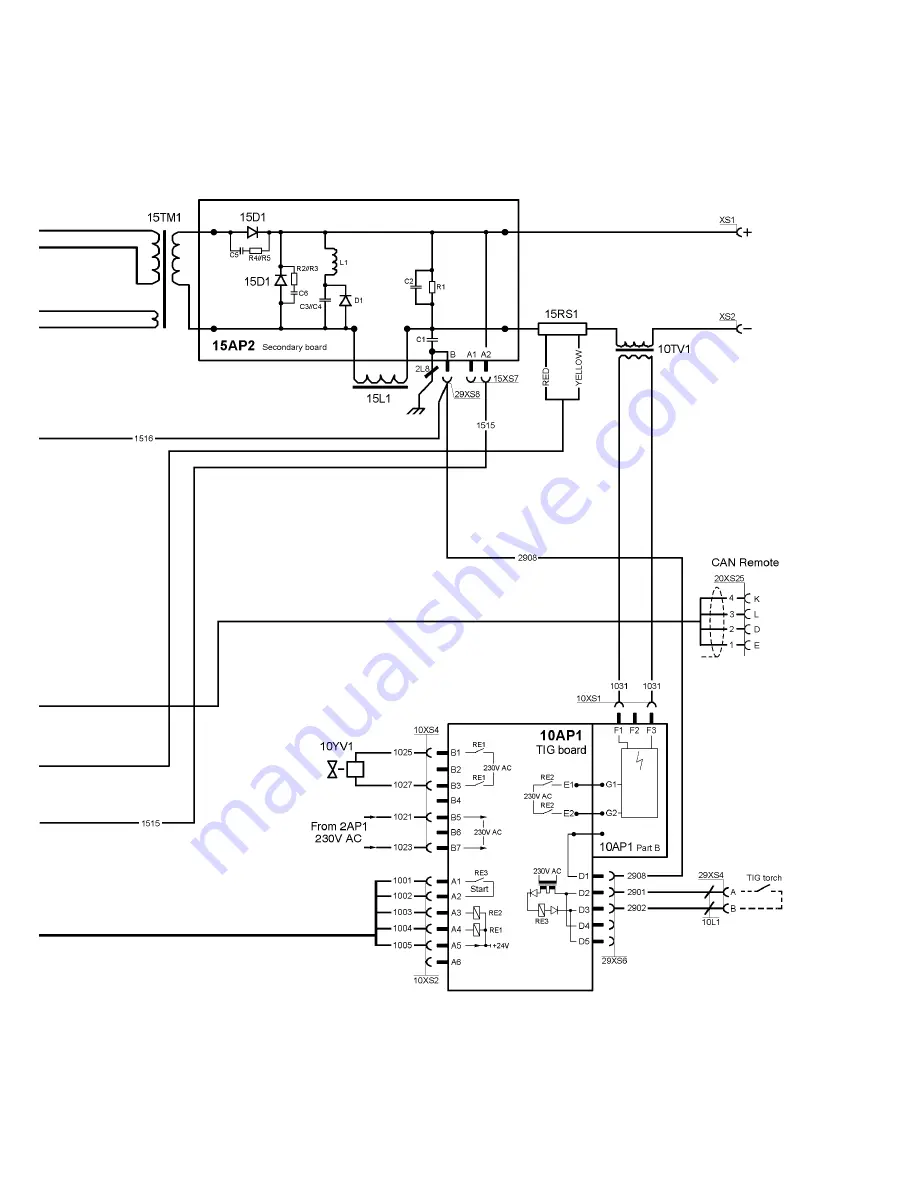 ESAB Cadd Tig 1500i TA34 Service Manual Download Page 9