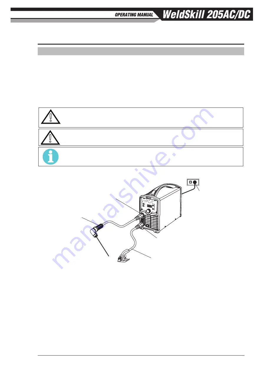 ESAB CIGWELD WeldSkill 205AC/DC Operating Manual Download Page 47