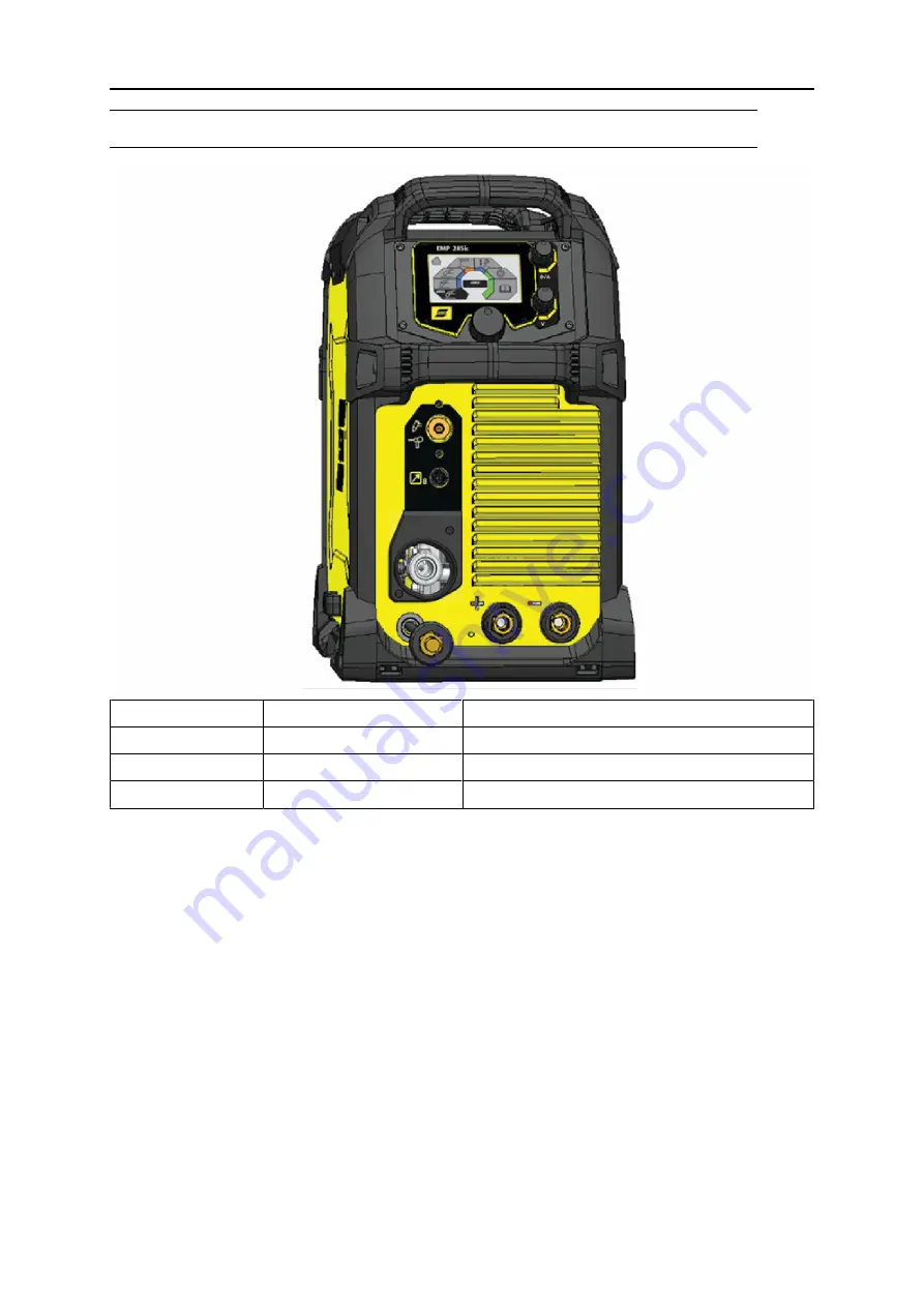 ESAB EMP 285ic 1ph Instruction Manual Download Page 72