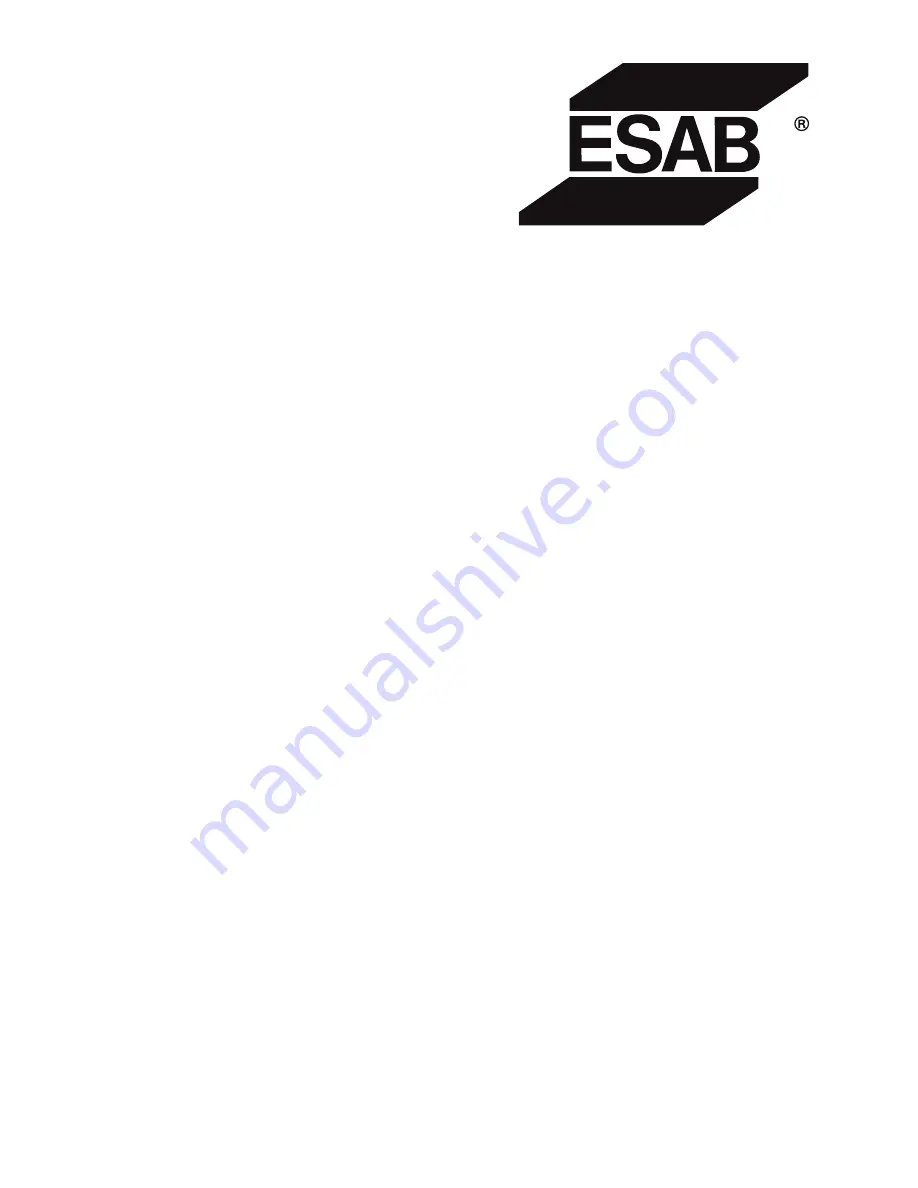 ESAB ES 95i Operating Manual Download Page 2