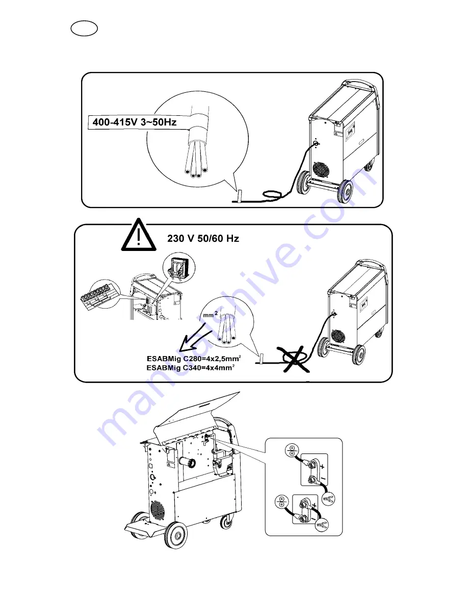 ESAB ESABMig C280 Instruction Manual Download Page 9