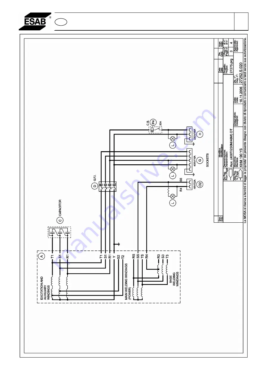 ESAB KHM 190 HS Скачать руководство пользователя страница 84