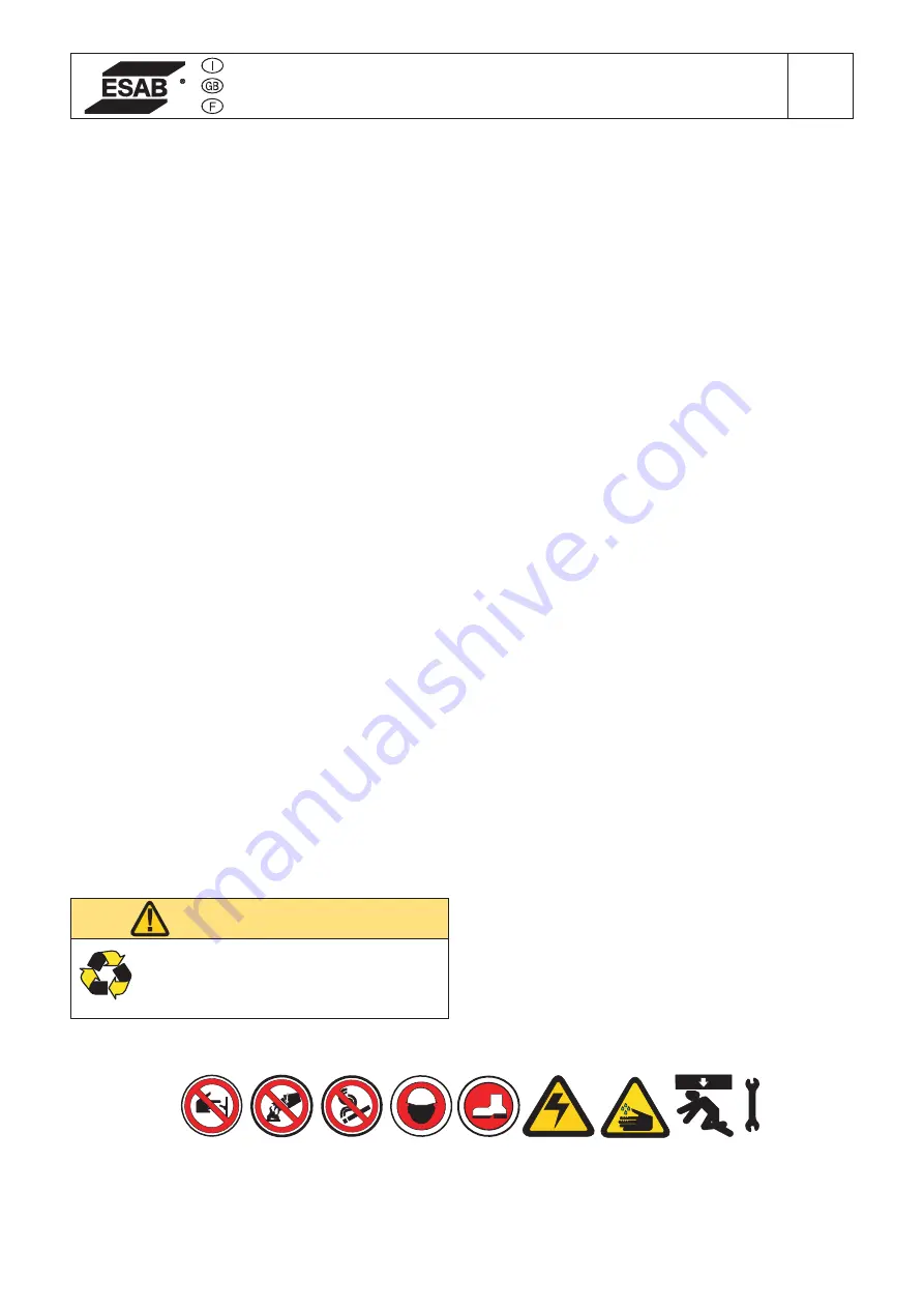 ESAB KHM 351 YS Instruction Manual Download Page 49