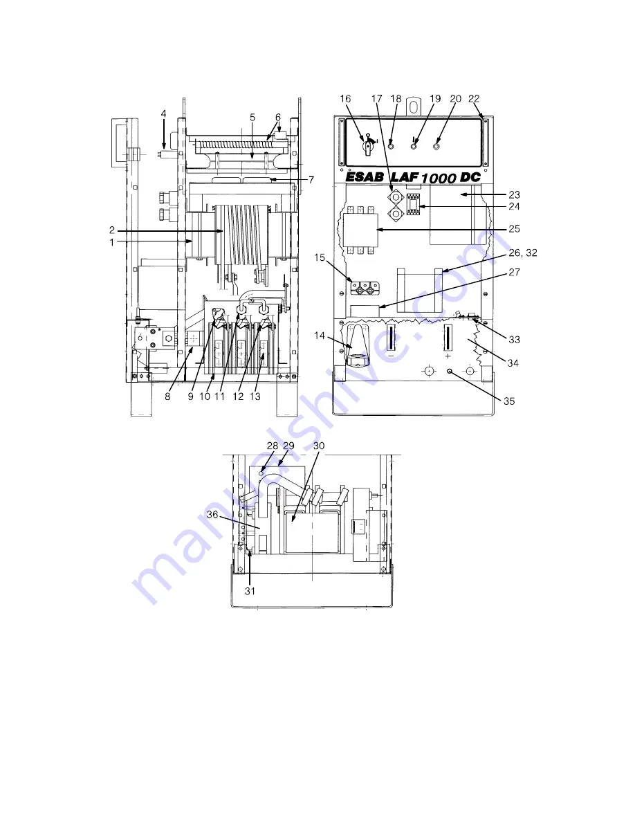 ESAB LAF 1000 Instruction Manual Download Page 19