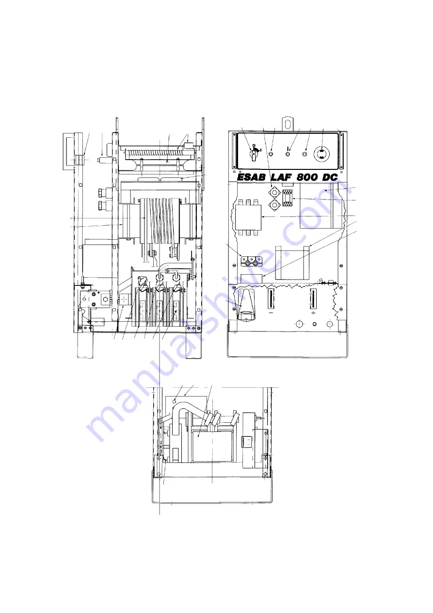 ESAB LAF 1250 DC Instruction Manual Download Page 25