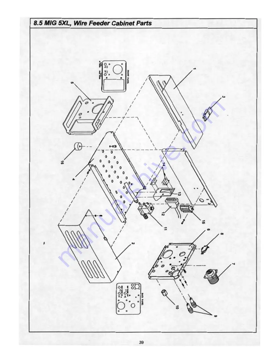 ESAB Mig 5XL Mongoose Instruction Manual Download Page 39