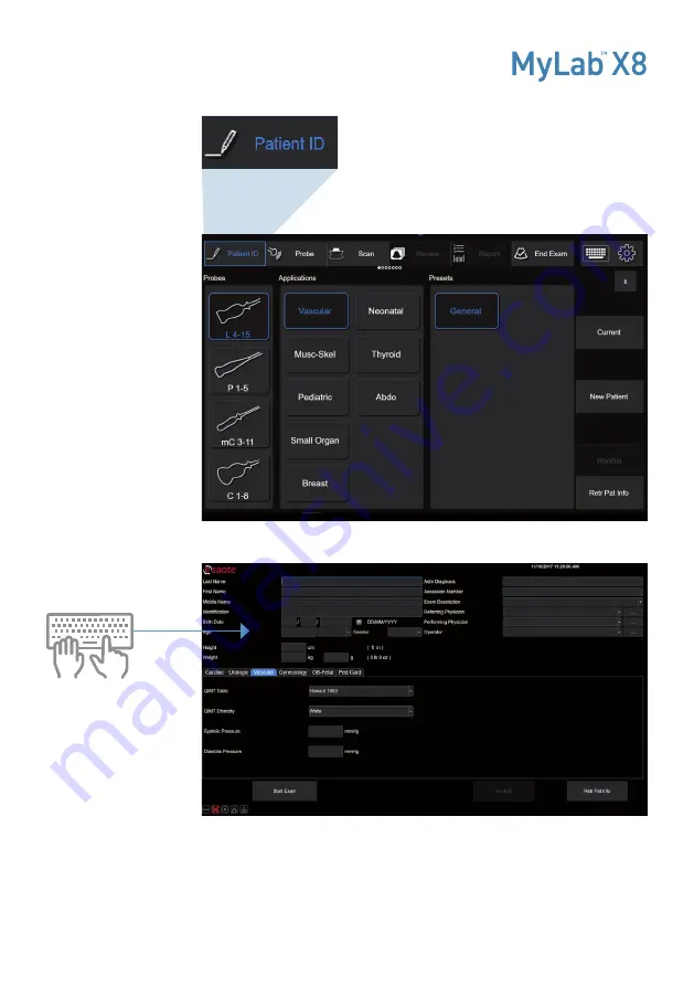 Esaote MyLab X8 Quick Reference Manual Download Page 9