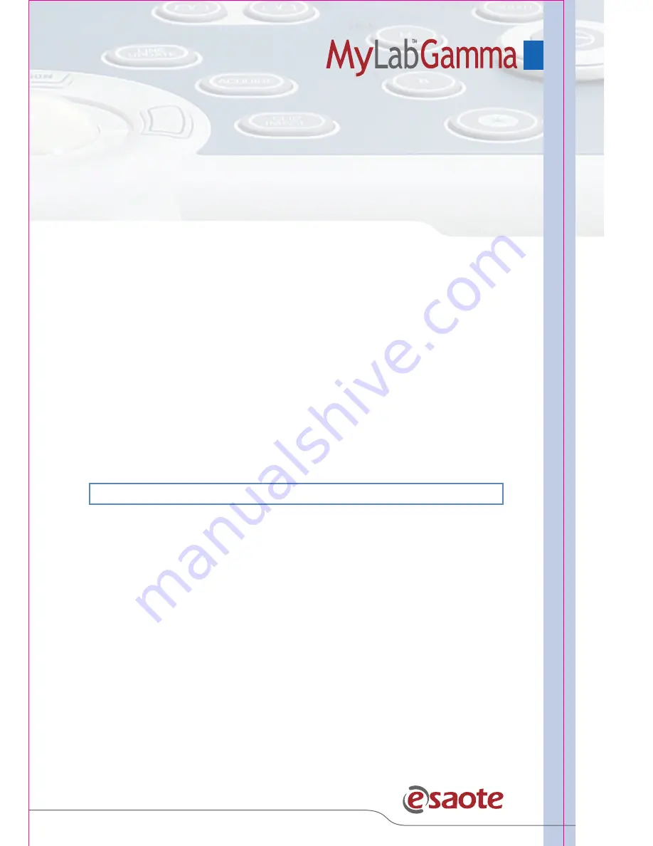 Esaote MyLabGamma Скачать руководство пользователя страница 13