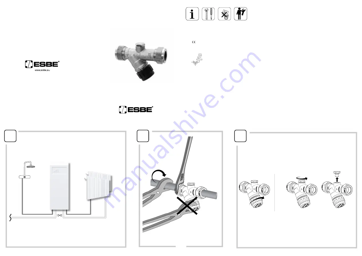 ESBE VFA200 Series Quick Start Manual Download Page 1