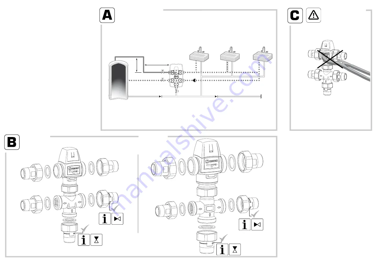 ESBE VTR300 Series Manual Download Page 7