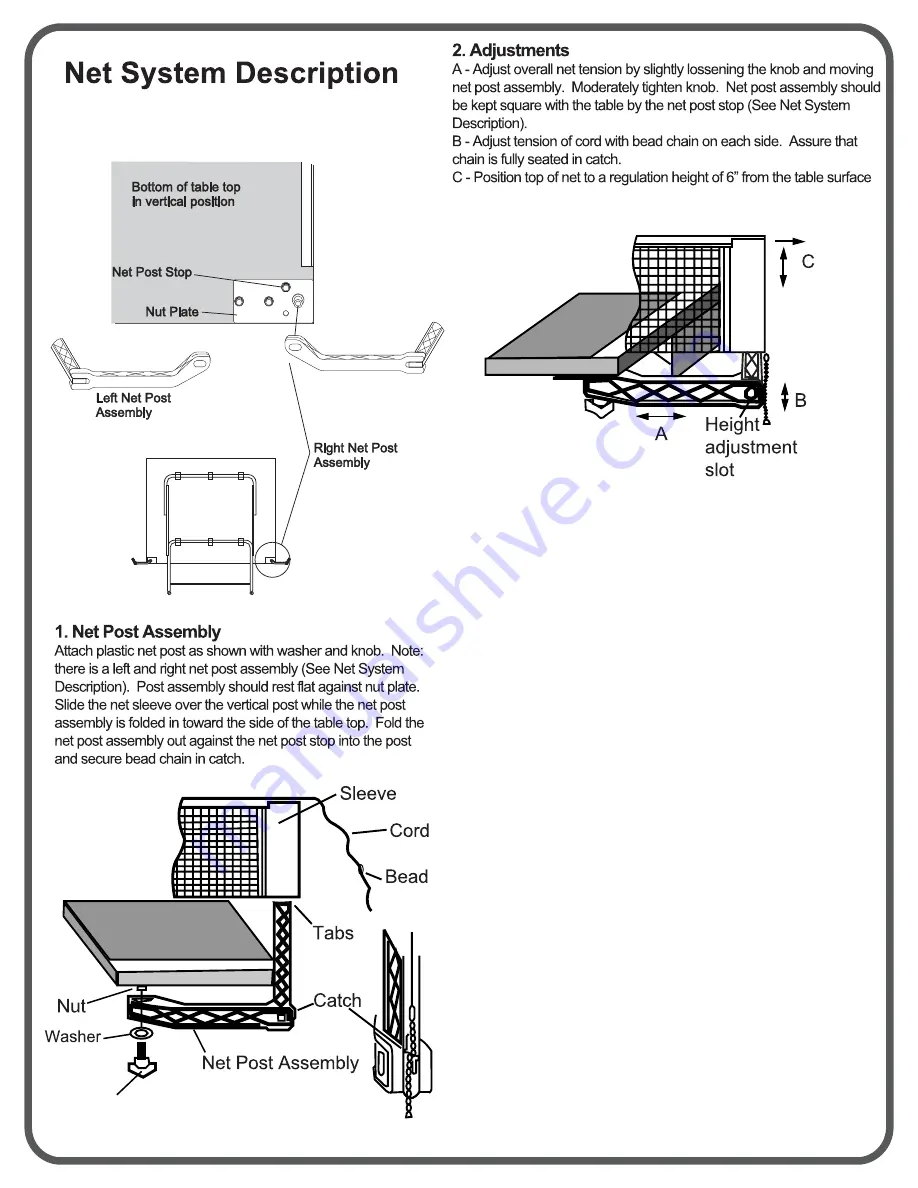 ESCALADE ping-pong T8674 Owner'S Manual Download Page 14