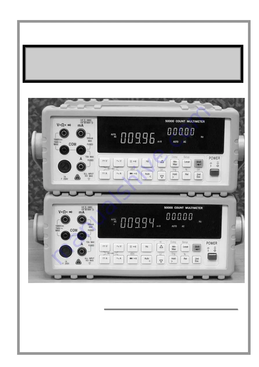 Escort 3136A Operation Manual Download Page 2