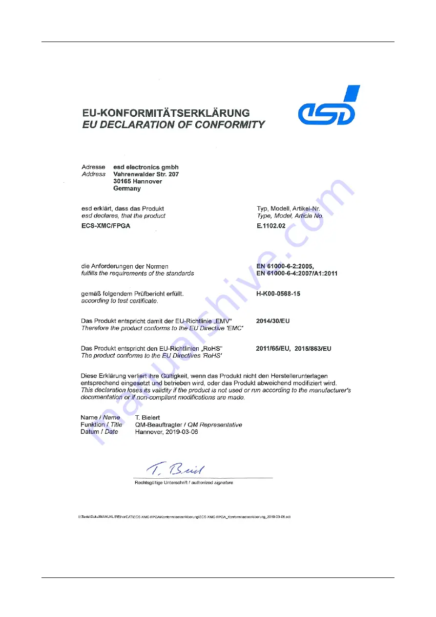 ESD ECS-FPGA Скачать руководство пользователя страница 26