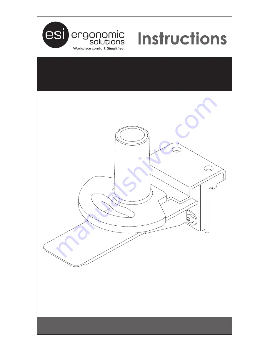 ESi Ergo E-CMT-SLV Assembly/Adjustment Download Page 1