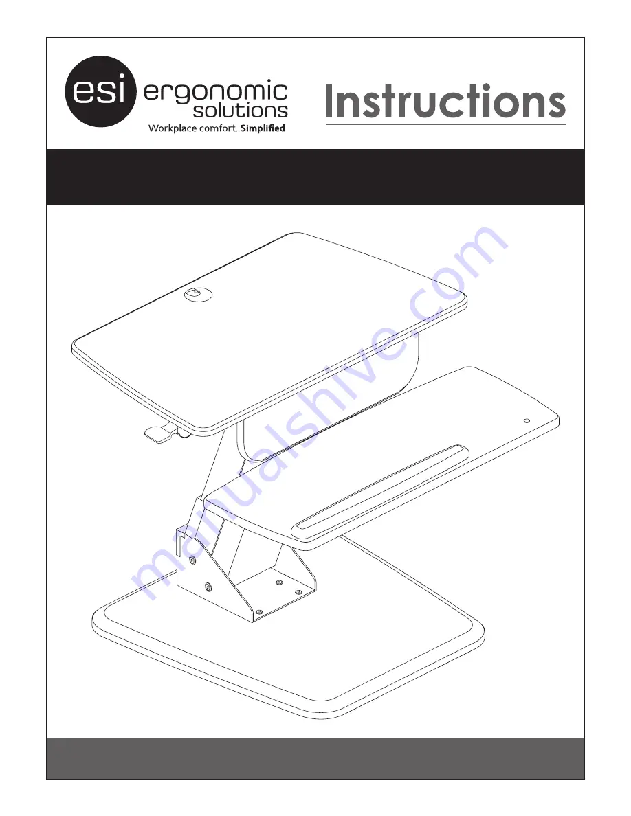 ESI LIFT-WB-SLV Assembly Instructions Manual Download Page 1