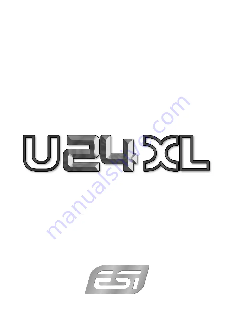 ESI U24 XL User Manual Download Page 1