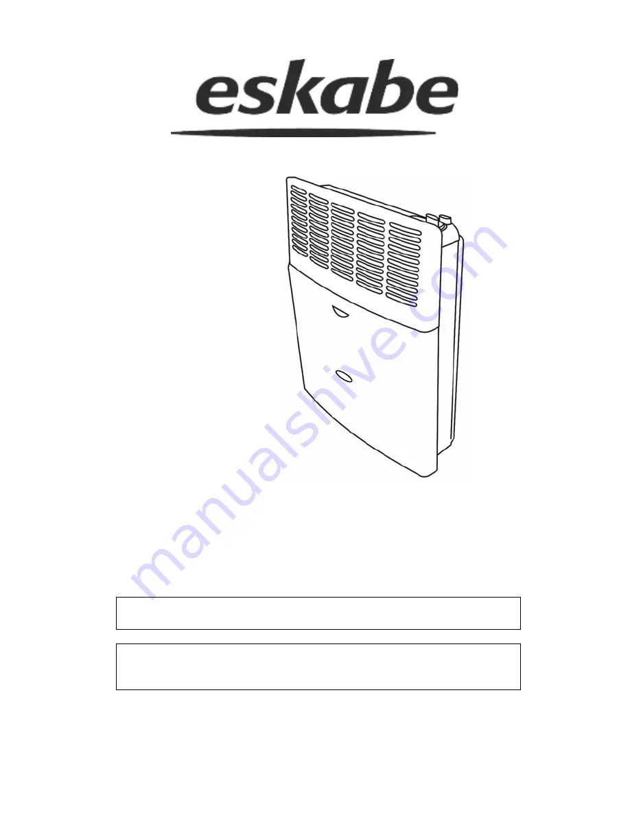 Eskabe S21 Mini 3 Operation And Installation Manual Download Page 1