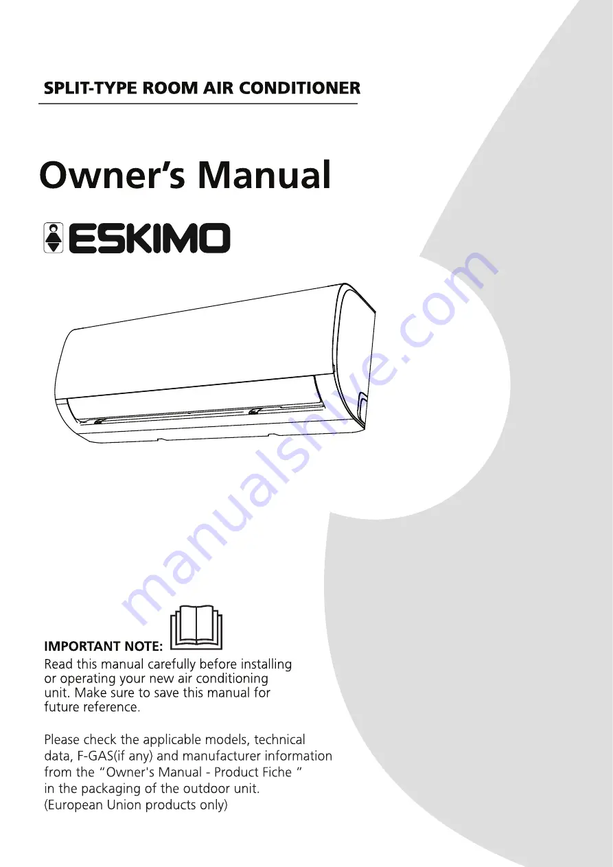 Eskimo ES-AF-09HRDN8 XI Скачать руководство пользователя страница 1