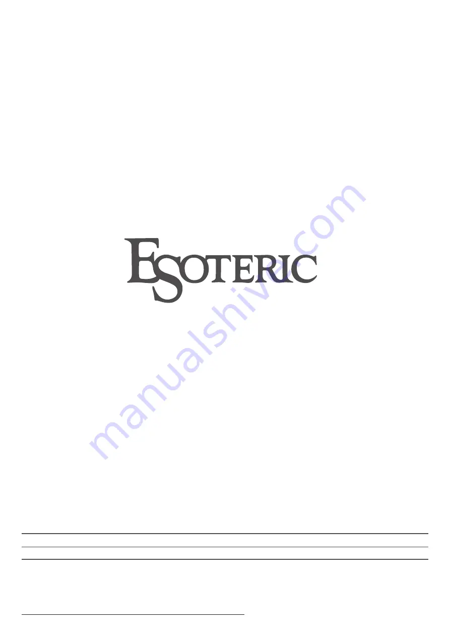 Esoteric 4907034219520 Owner'S Manual Download Page 64