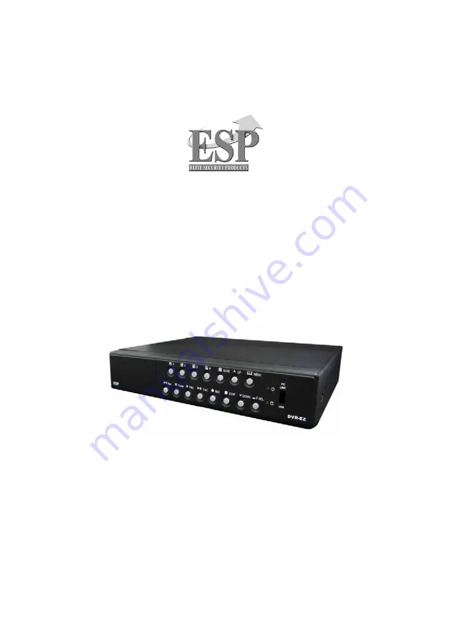 ESP DVR-EZ Скачать руководство пользователя страница 1