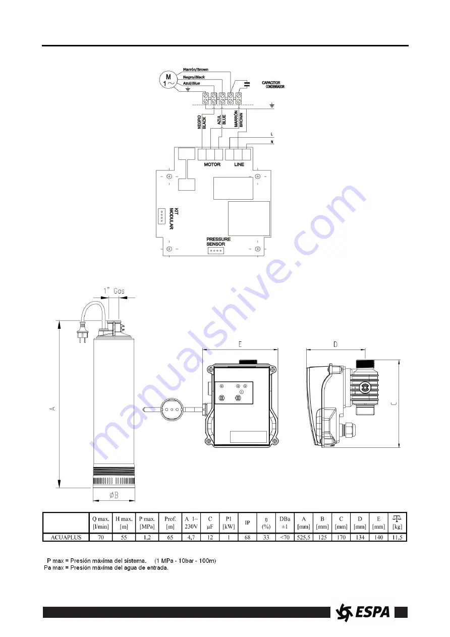 Espa ACUAPLUS 5M S Instruction Manual Download Page 39