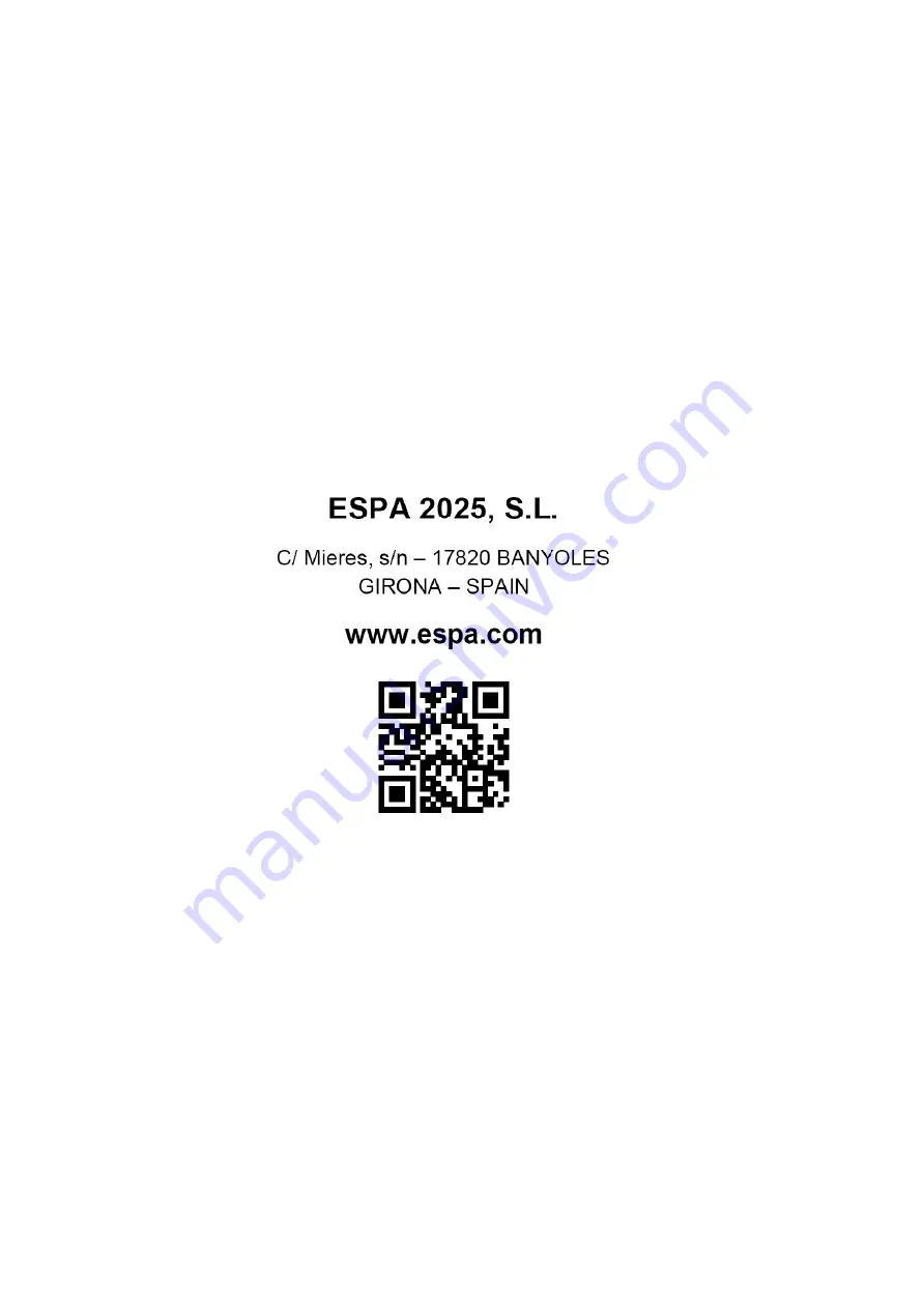 Espa ACUAPLUS 5M S Instruction Manual Download Page 44