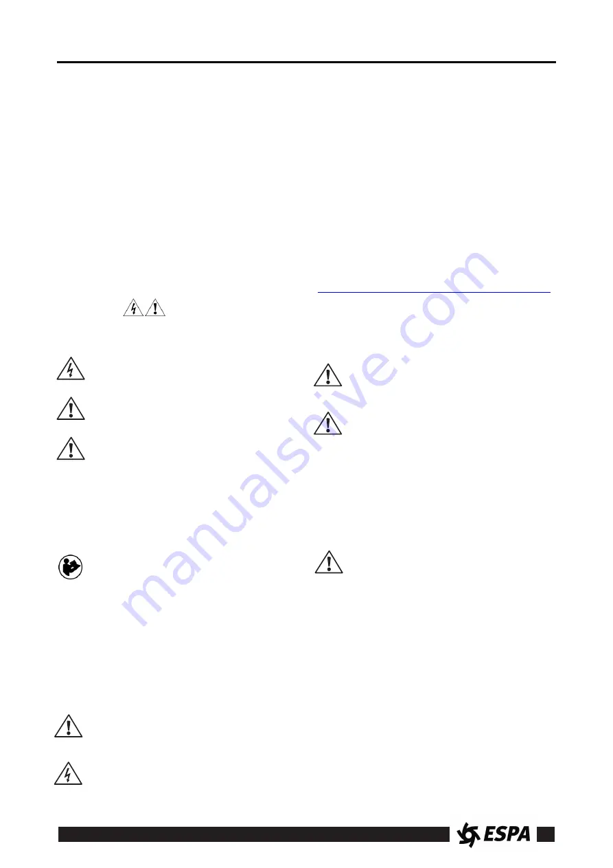 Espa ACUAPRES Series Instruction Manual Download Page 18