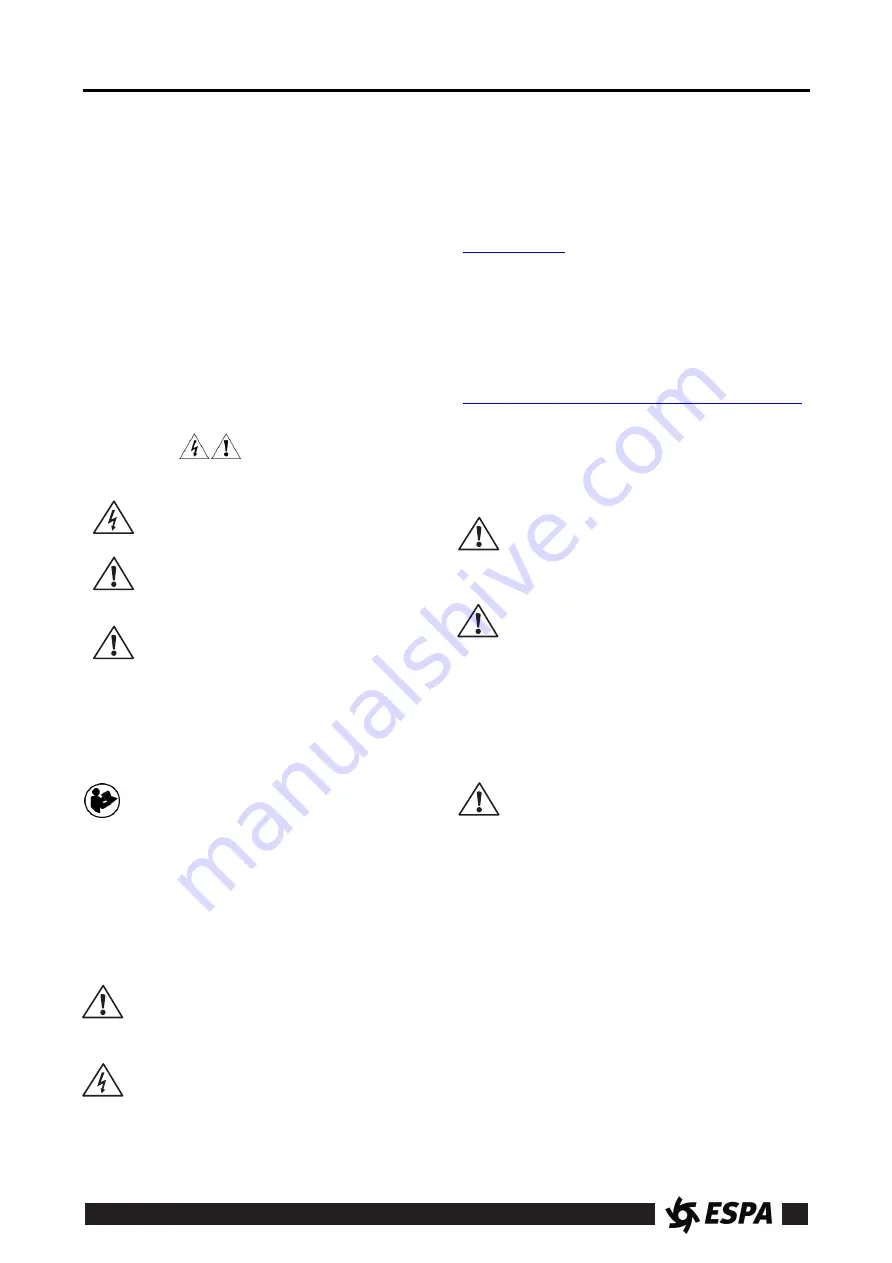 Espa ACUAPRES Series Instruction Manual Download Page 30