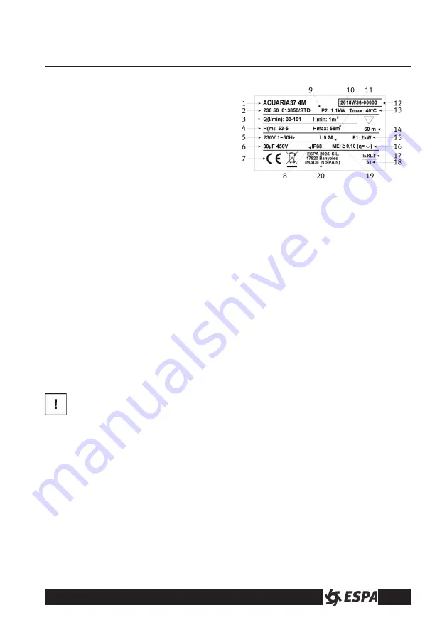 Espa ACUARIA 57 3 Instruction Manual Download Page 32