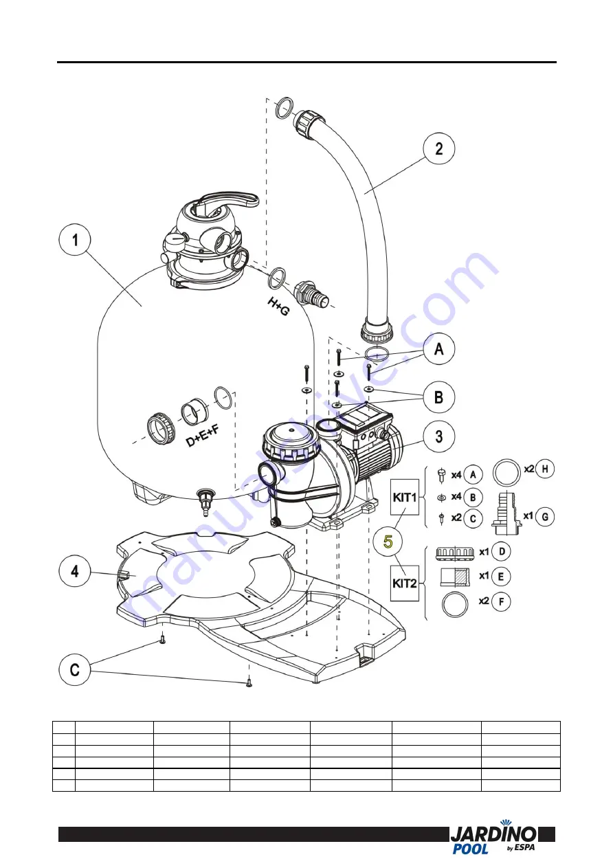 Espa Jardino Pool NEAT 300 6TP Instruction Manual Download Page 33