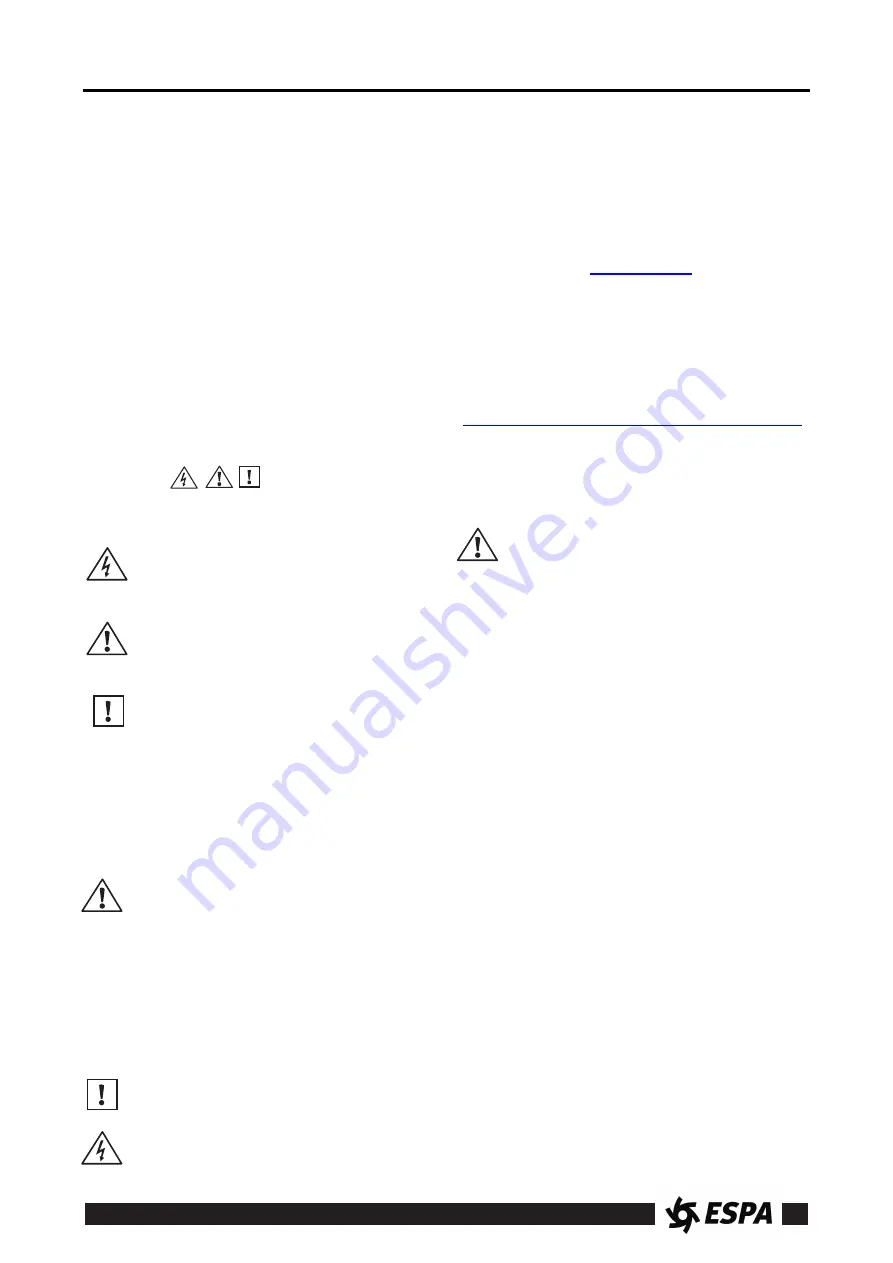 Espa Max series Instruction Manual Download Page 10