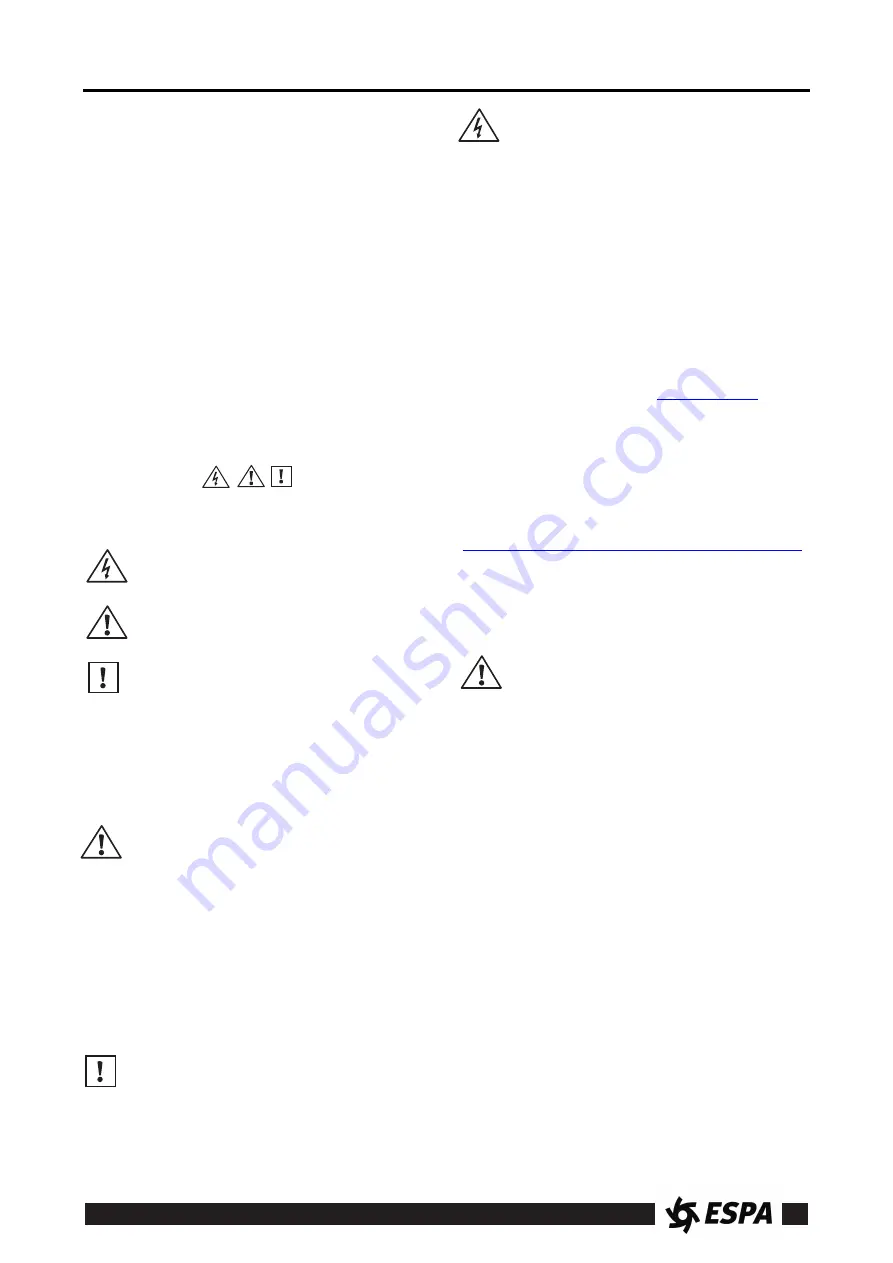 Espa Max series Instruction Manual Download Page 26