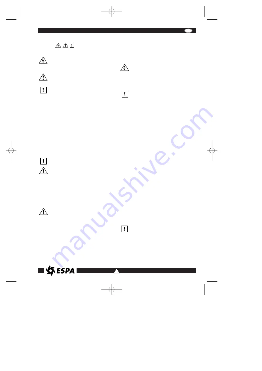 Espa Tecnopres Instruction Manual Download Page 7