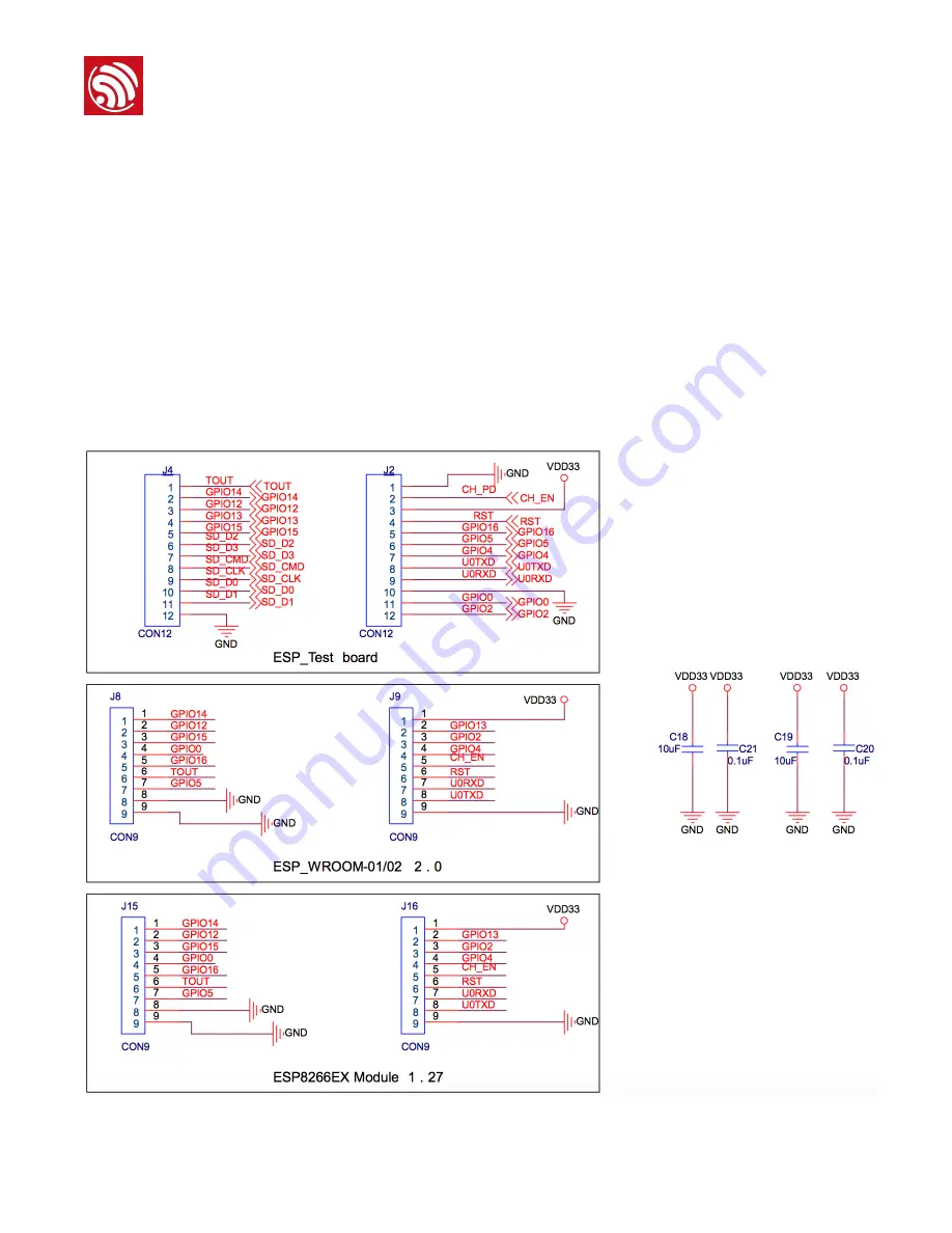 Espressif Systems ESP8266EX Hardware User'S Manual Download Page 45