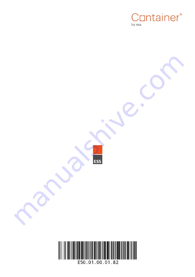 ESS Container C-BOX BOX10C 15x30x10 Installation Manual Download Page 12