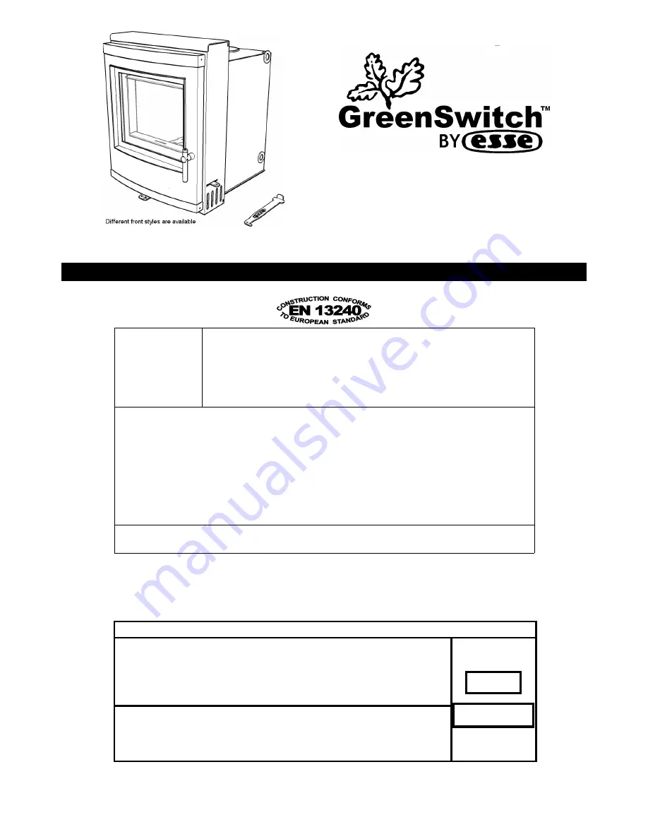 Esse green switch Скачать руководство пользователя страница 1