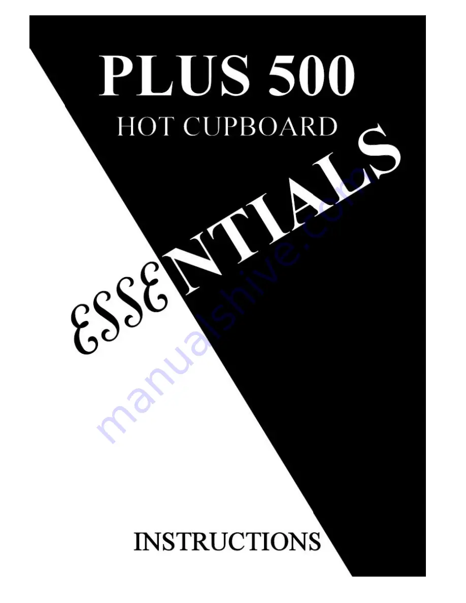 Esse Plus 500 Instructions Manual Download Page 1