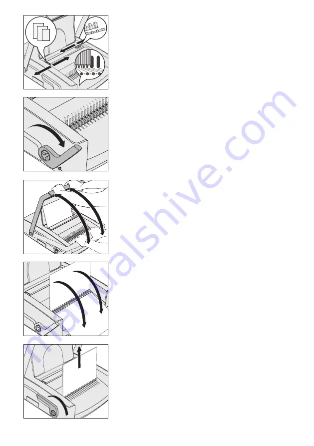 Esselte LEITZ comBIND 500 Operating Instructions Manual Download Page 19