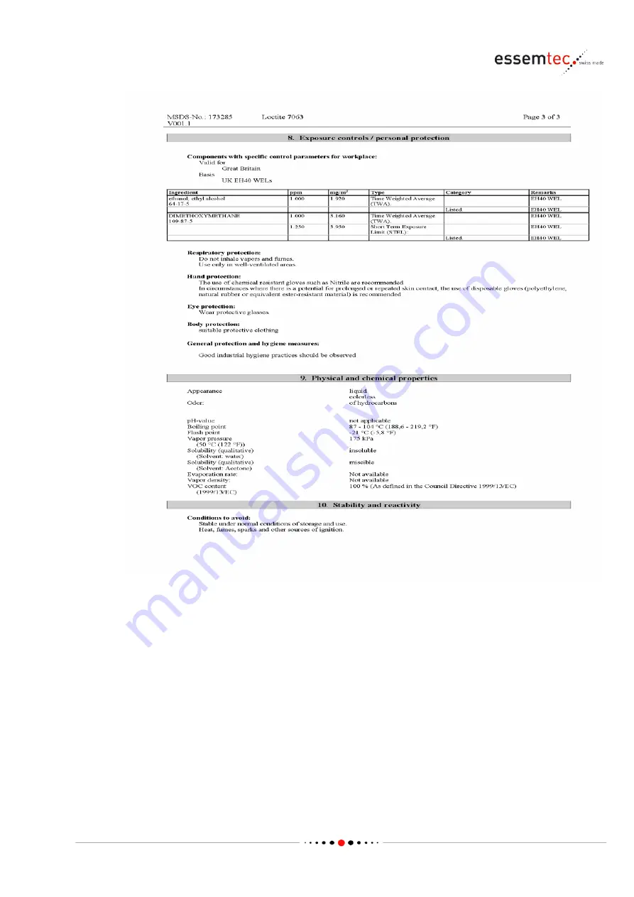 Essemtec Paraquda Startup & Safety Manual Download Page 173