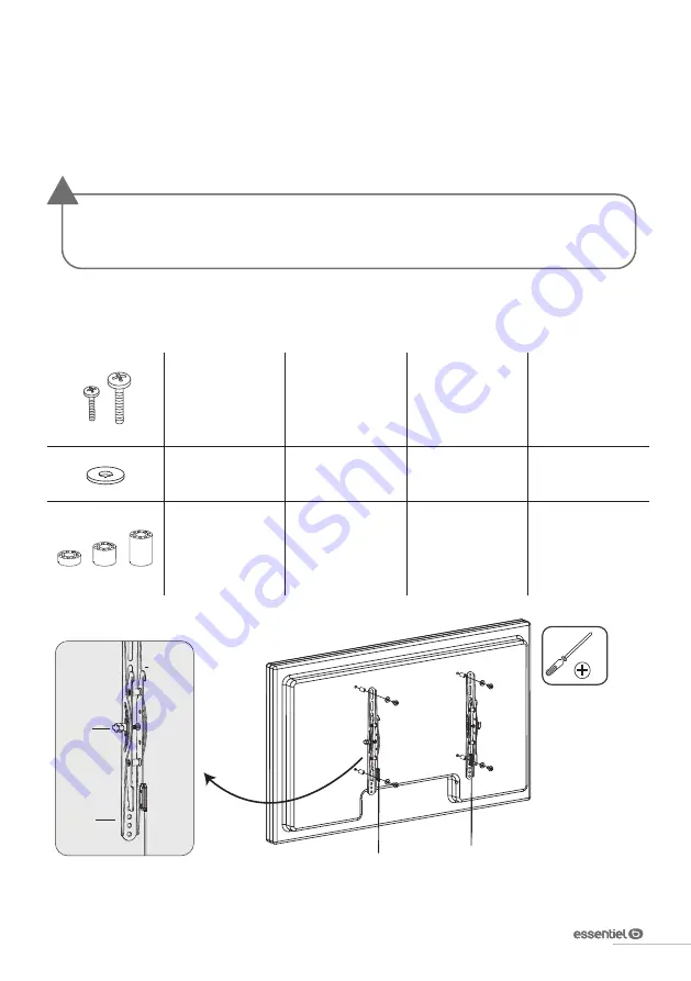 essentiel b INCLIN'TV Operating Instructions Manual Download Page 27