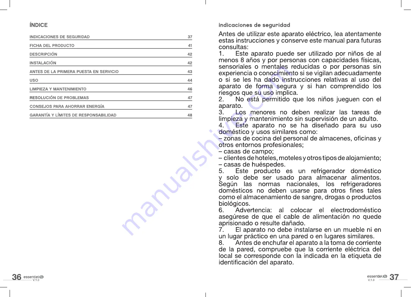 Essentielb ERCVE190-60b1 Manual Download Page 19