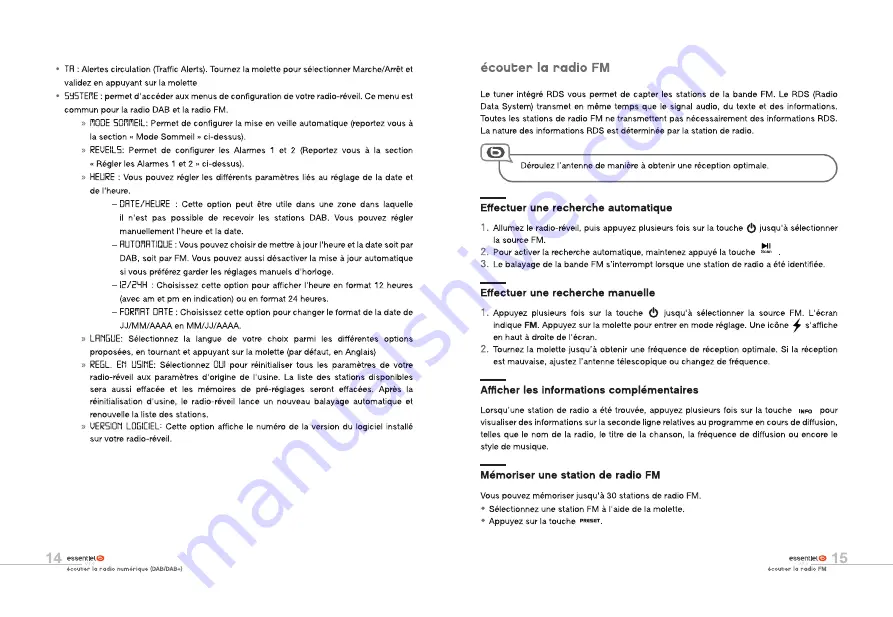 Essentielb RRV-200DAB+ User Manual Download Page 8