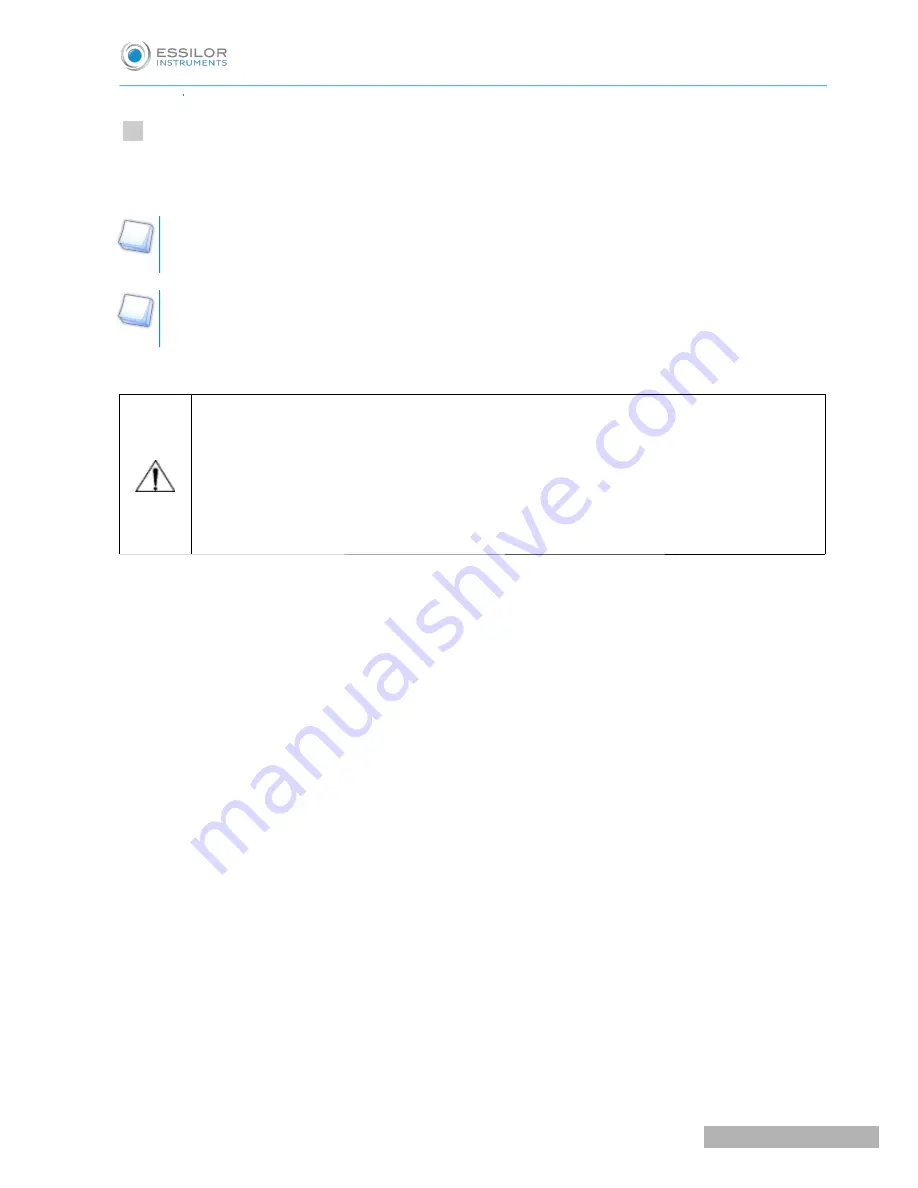 Essilor CORNEA 550 User Manual Download Page 19