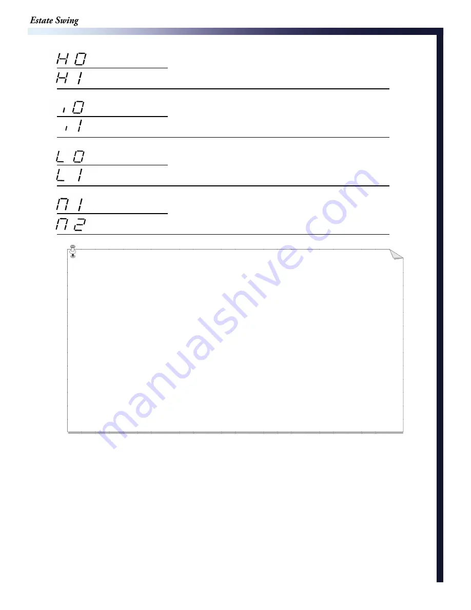 Estate Swing E-S 1600 Series Instruction Manual Download Page 39